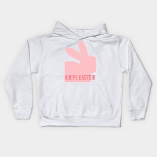 Hoppy Easter. Cute Bunny Rabbit Pun Design. Perfect Easter Basket Stuffer. Kids Hoodie